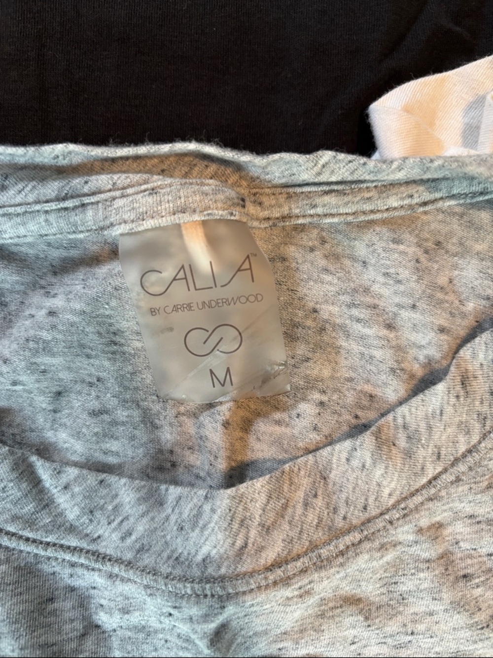 CALIA by Carrie Underwood Black, White, Gray & Striped Tank Top Set of 4 - Picture 2 of 9